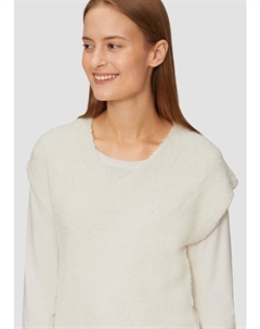 Пуловер sOliver Strick kurzarm, кремовый S.oliver