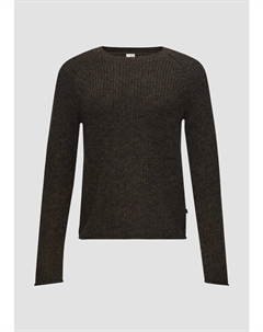 Пуловер Strick langarm, оливковый Qs