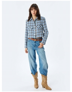 Блейзер, цвет blau gemustert Koton