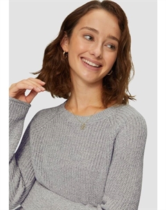 Пуловер Strick langarm, серый Qs