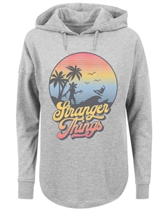 Пуловер Oversized Stranger Things LA Gradient Netflix TV Series, серый F4nt4stic