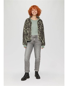 Пуловер Strick langarm, зеленый Qs