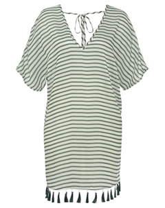 Туника Chiffon, цвет weiß-khaki-gestreift Venice beach