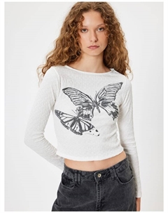 Футболка T shirt, экрю Koton