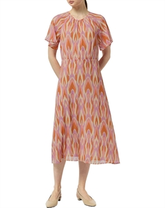 Длинное платье, цвет orange/lila Comma,