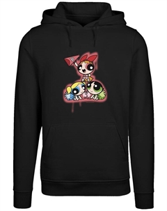 Пуловер Powerpuff Girls Cheerleaders, черный F4nt4stic