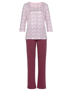 Пижама, цвет pink-rot-gestreift Vivance dreams