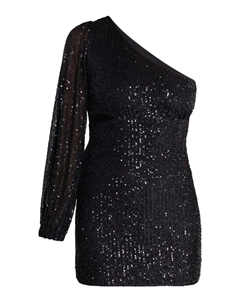 Длинное платье One Shoulder Mini, черный Faina