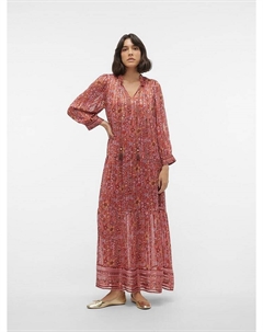 Длинное платье, цвет rot/orange Vero moda