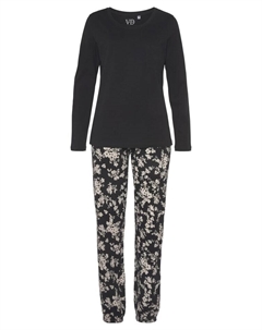 Пижама, цвет schwarz-weiß geblümt Vivance dreams