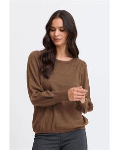 Пуловер Strick, коричневый Fransa