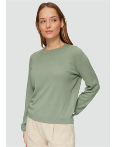 Пуловер Strick langarm, зеленый Qs