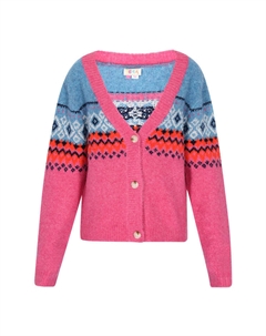 Кардиган, цвет fuchsia mehrfarbig Izia