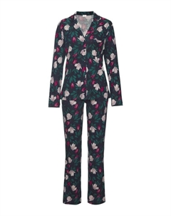 Пижама sOliver, цвет dunkelblau geblümt S.oliver