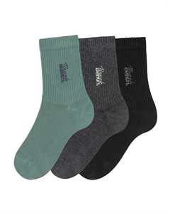 Носки Basic, цвет 1x schwarz, 1x anthrazit-meliert, 1x pistazie Bench