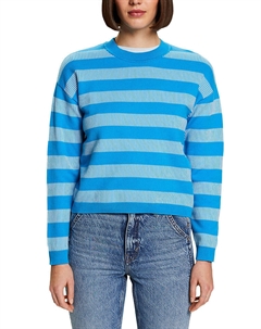 Пуловер, цвет blau/weiß Esprit