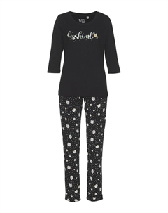 Пижама, цвет schwarz-gemustert Vivance dreams