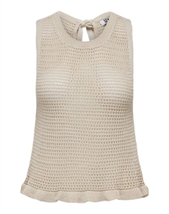 Топ Strick Tikka, бежевый Jdy