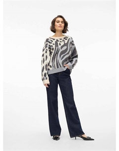 Пуловер, цвет grau/creme Vero moda