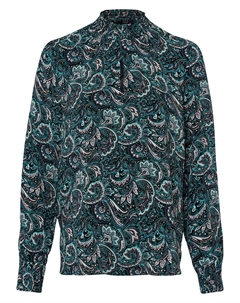 Блуза, цвет schwarz/türkis Zero