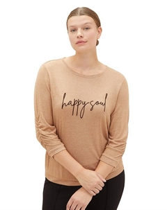 Лонгслив, светло-коричневый Tom tailor