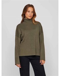 Пуловер Rollkragen, хаки Vila