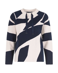Пуловер Strick, цвет patch beige/dark blue Betty barclay
