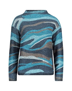Пуловер Grobstrick, цвет dark blue/petrol Betty barclay