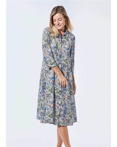 Длинное платье, цвет sand/blau/orange/gemustert Goldner