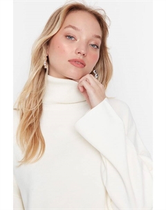 Пуловер Rollkragen, кремовый Trendyol