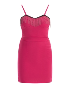 Платье Mini Mit Perlenketten, розовый Faina