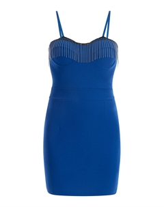 Платье Mini Mit Perlenketten, цвет Königsblau Faina