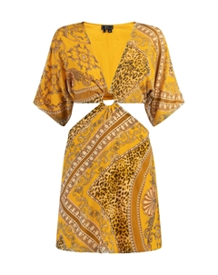 Платье Mini Mit Cut Outs, желтый Faina