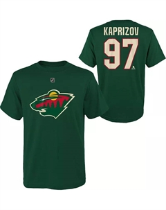 Молодёжная НХЛ Миннесота Уайлд Кирилл Капризов #97 Зелёная футболка Outerstuff