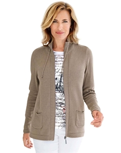 Кардиган Strickjacke, серо-коричневый Goldner