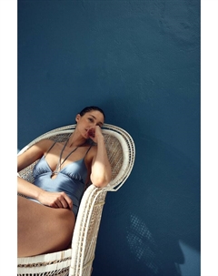 Купальник с мягкими чашками, синий H&m