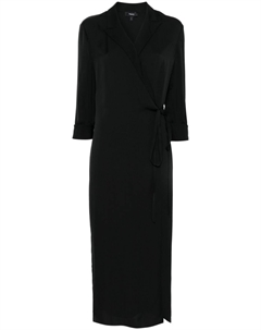 Макси-платье с лацканами, черный Theory