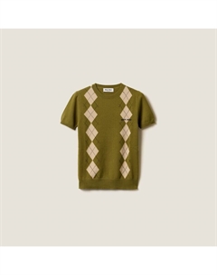 Кашемировый свитер, зеленый Miu miu