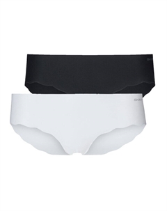 Трусы 2er Pack Panty, цвет white-black Skiny