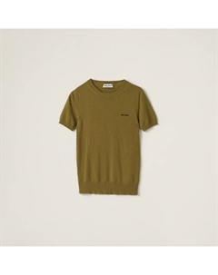 Кашемировый свитер, зеленый Miu miu