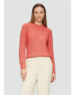 Пуловер sOliver Strick langarm, оранжевый S.oliver