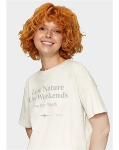 Футболка kurzarm, кремовый Qs