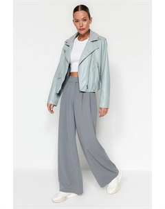 Тканевые брюки, серый Trendyol