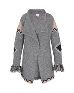 Пуловер Cardigan, цвет grau mehrfarbig Izia