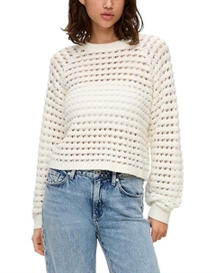 Пуловер QS by sOliver, белый Qs by s.oliver