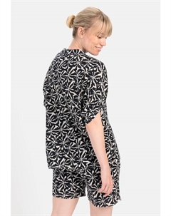 Блуза im Allover Print, цвет dunkelblau-weiß Camel active