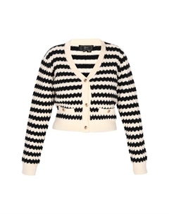 Пуловер Cardigan, цвет schwarz wollweiss Faina