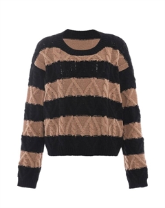 Пуловер Strick, цвет schwarz braun Mymo