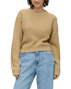 Пуловер QS by sOliver, бежевый Qs by s.oliver