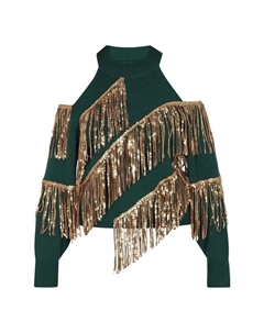 Пуловер, темно-зеленый Faina